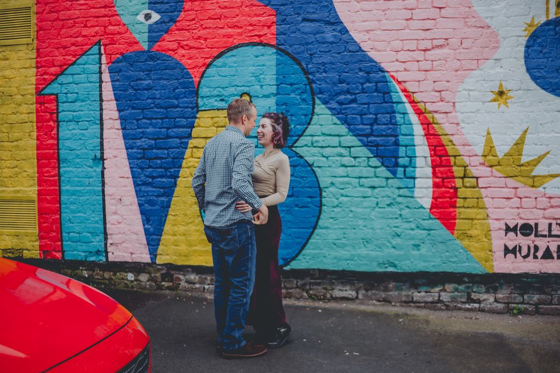 Hannah and Jonathan's engagement shoot, Baltic Triangle, Liverpool