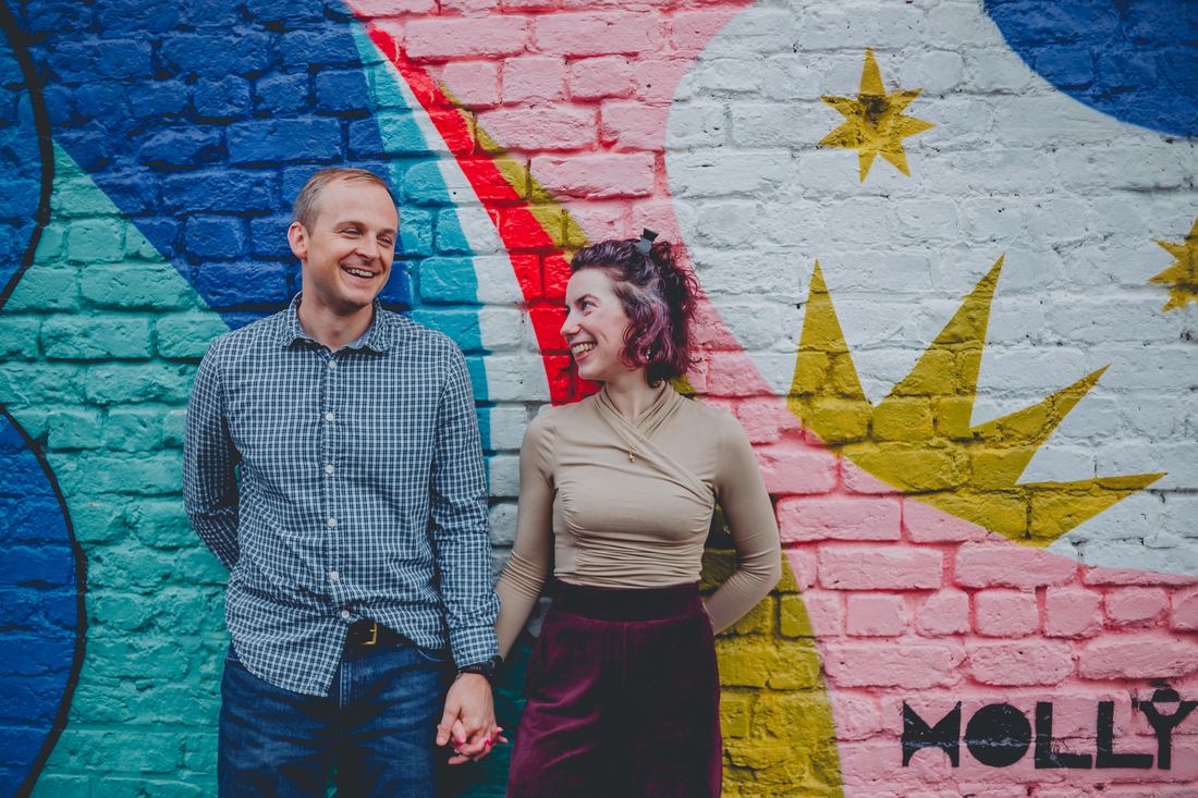 Engagement photos among Liverpool's street murals