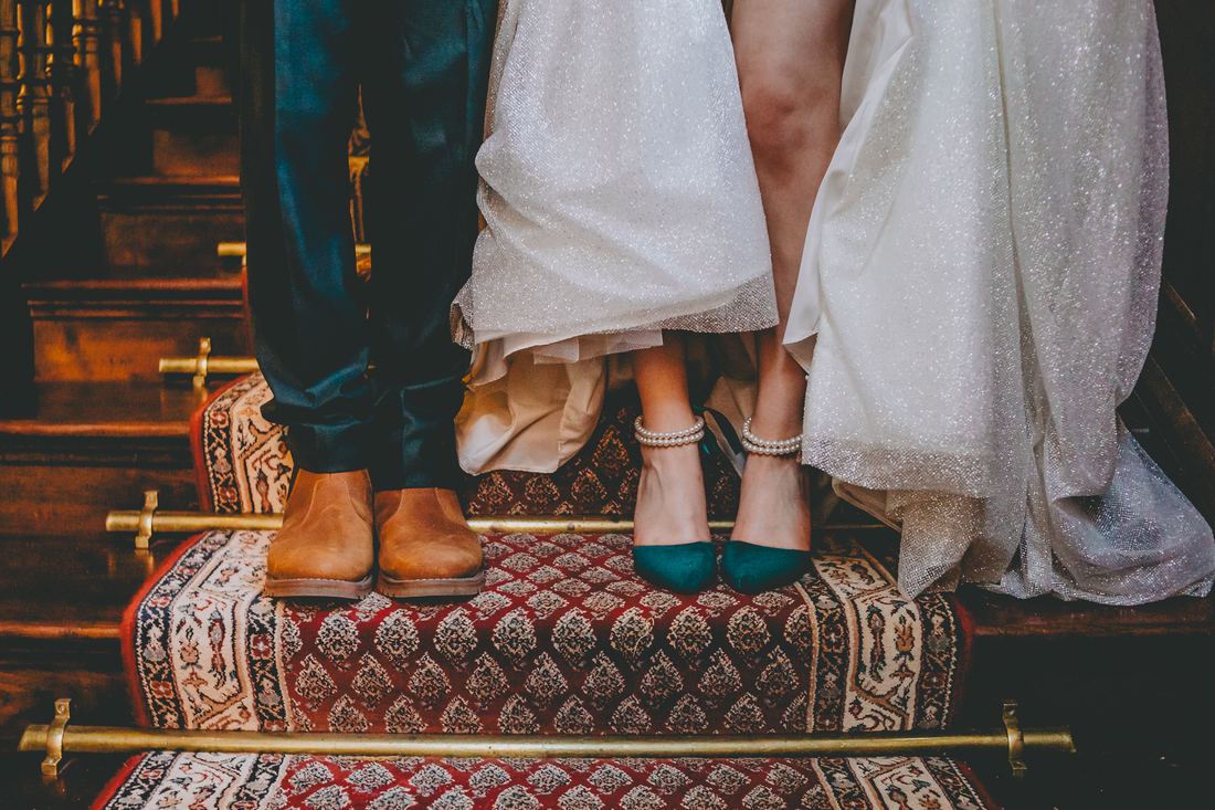 Lowri and Adam couple portraits, Wigfair Hall wedding photography, North Wales