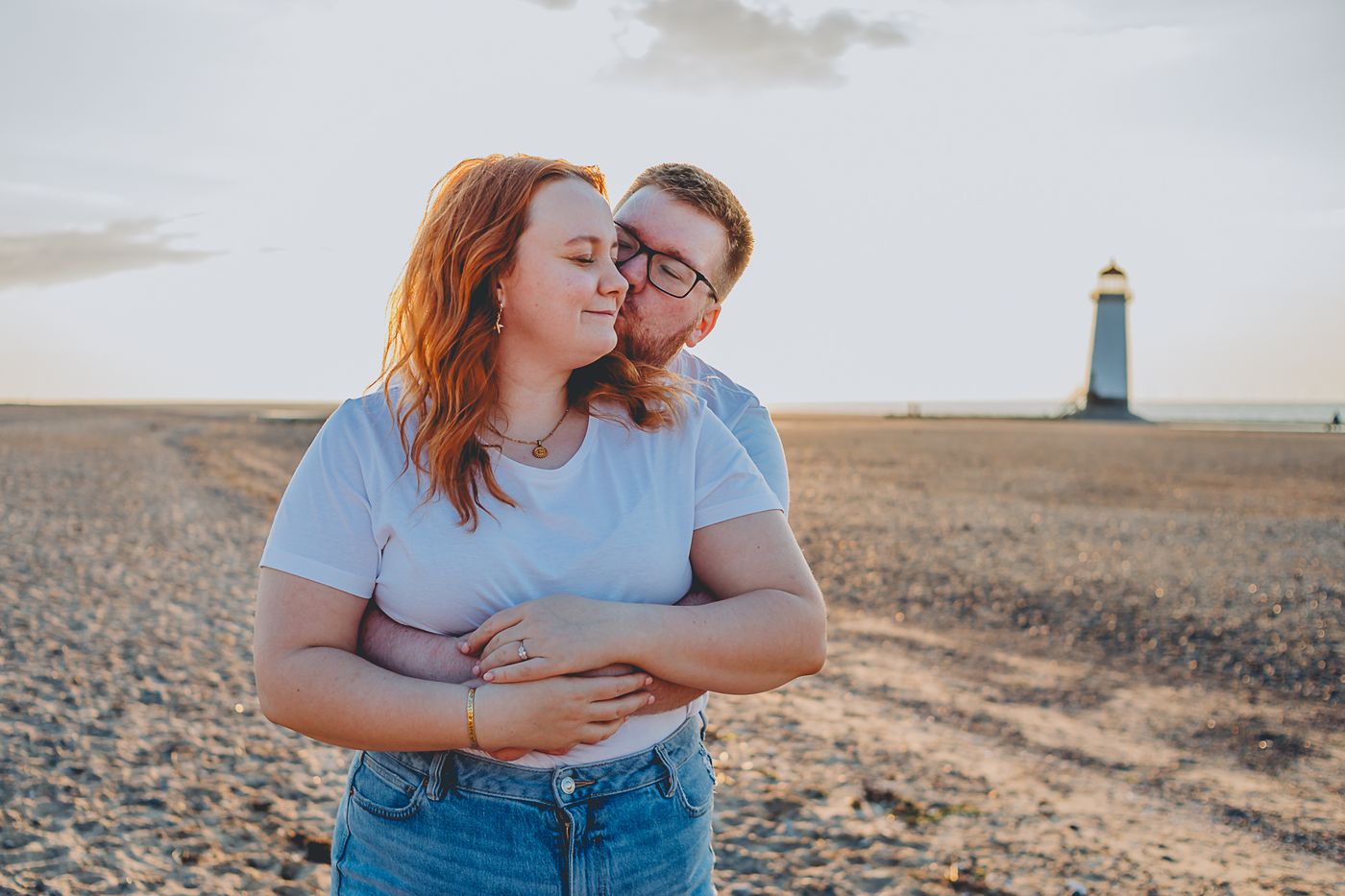 Candid engagement photo, Chester