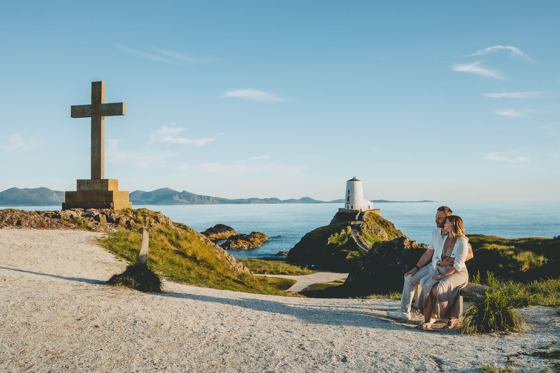 Sunset engagement shoot, Llanddwyn Island, North Wales