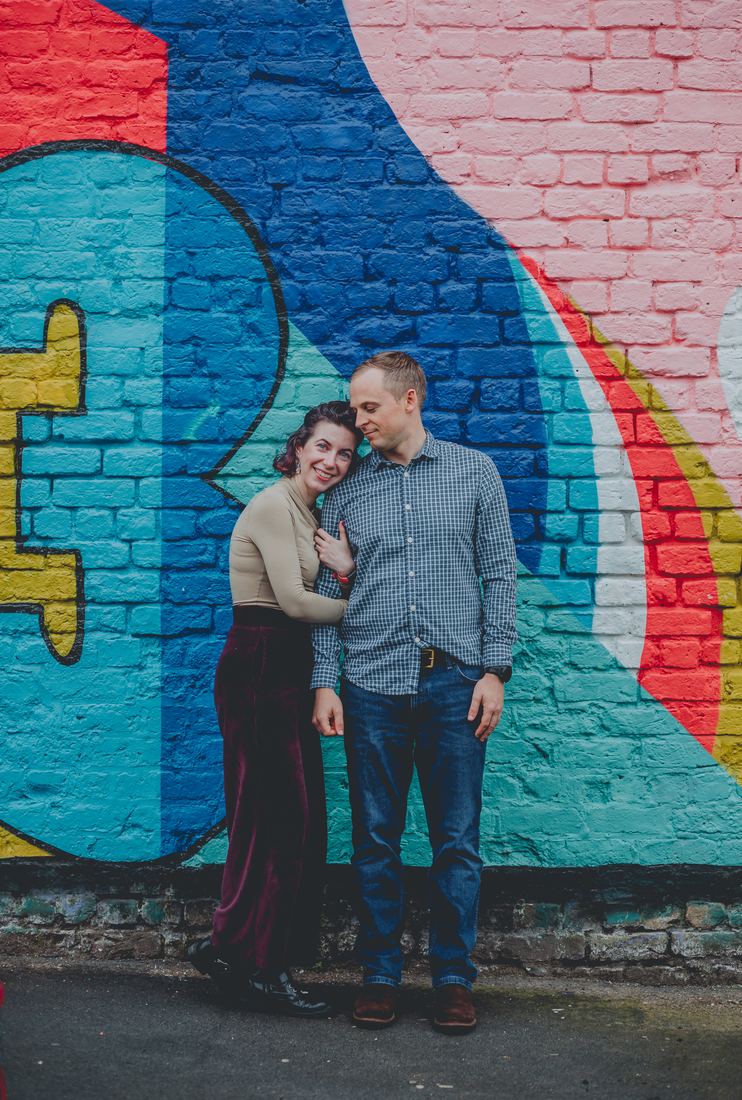 Hannah and Jonathan's engagement shoot, Baltic Triangle, Liverpool