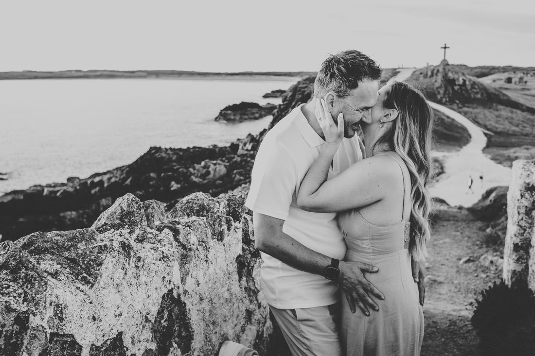 Sunset engagement shoot, Llanddwyn Island, North Wales