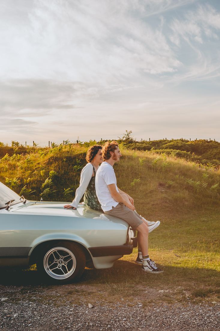 Candid engagement photography, North Wales wedding photography style
