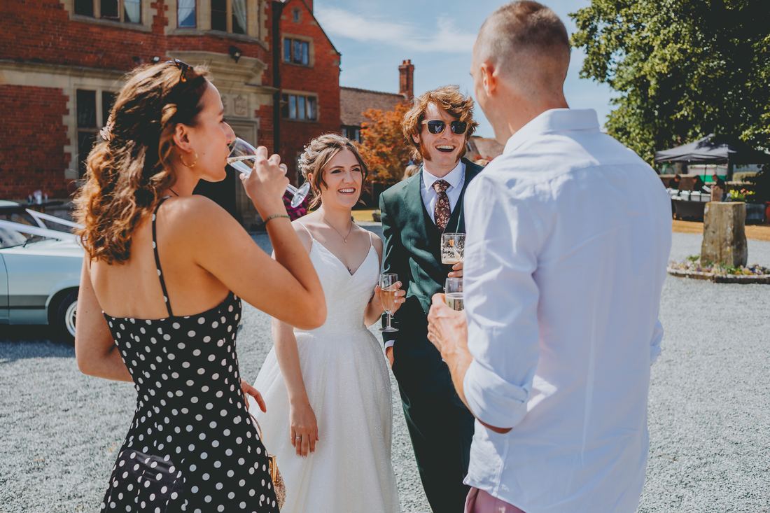 Guests and family portraits, Wigfair Hall wedding photography, North Wales