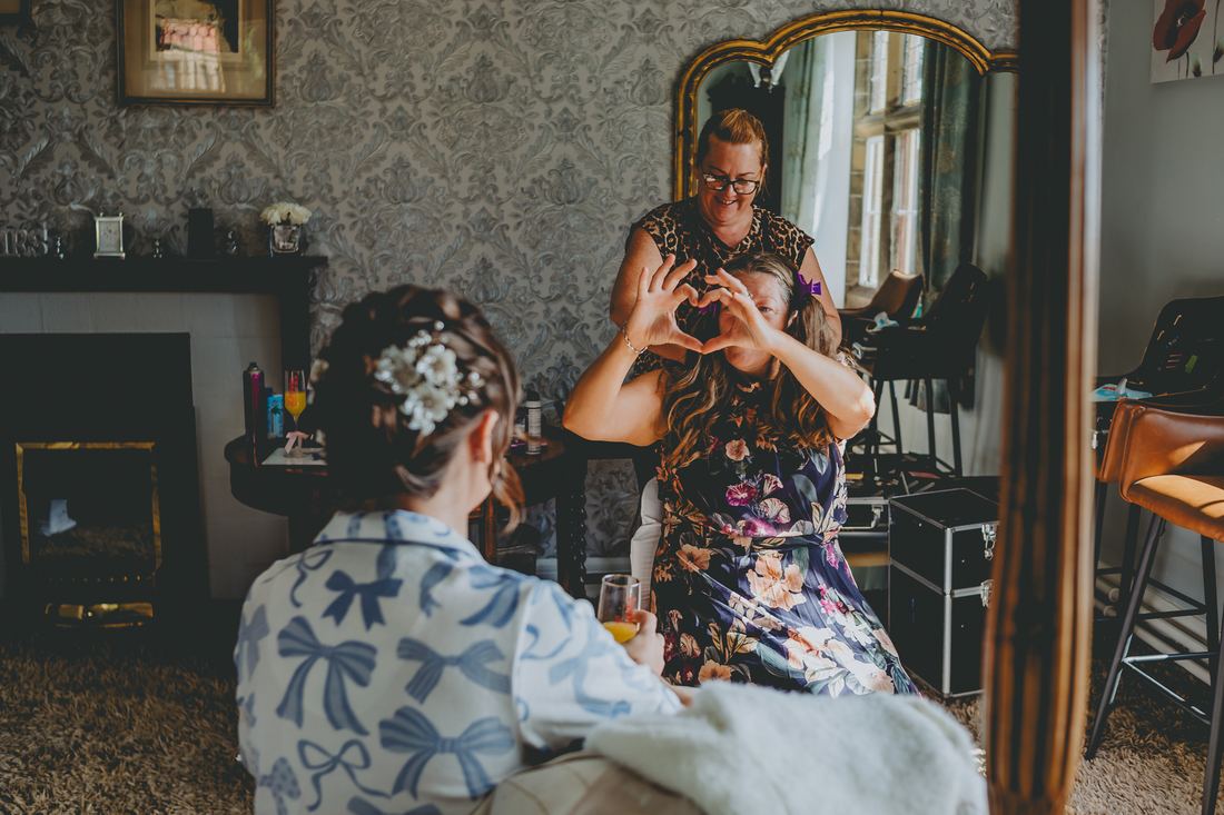 Bridal prep details, Wigfair Hall wedding photography, North Wales