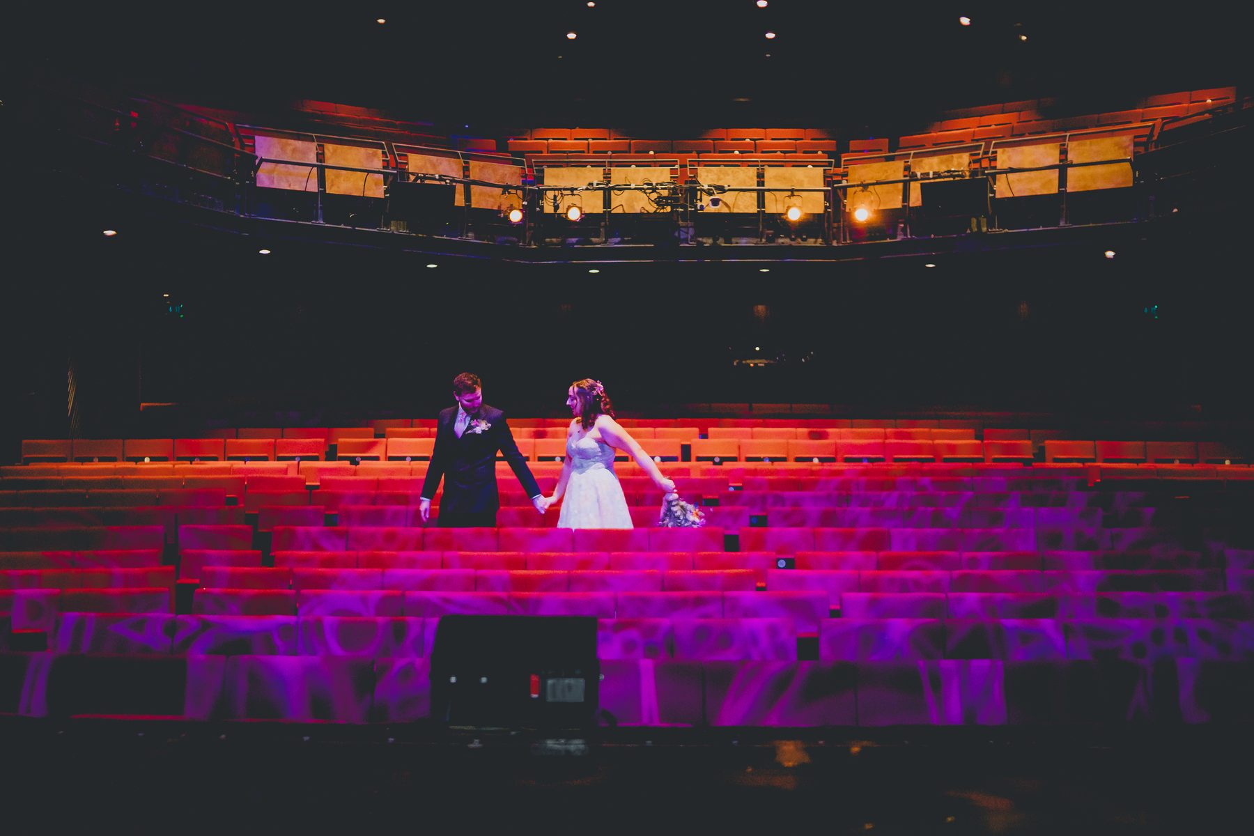 Storyhouse wedding photography, Chester theatre wedding