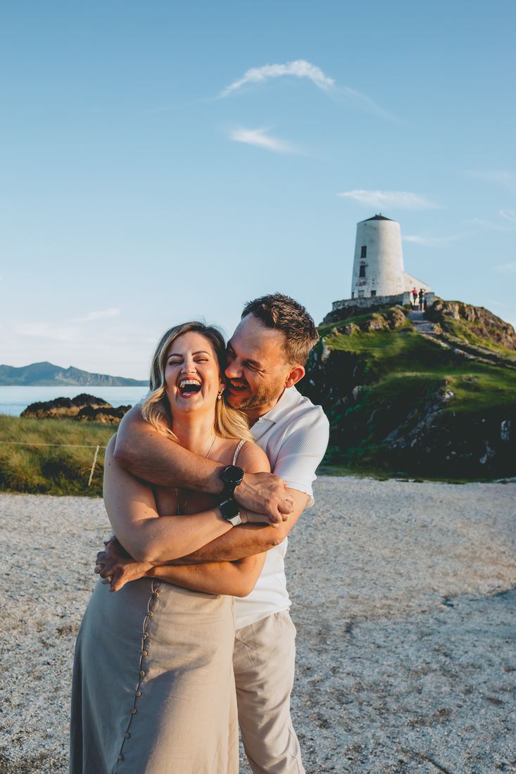 Sunset engagement shoot, Llanddwyn Island, North Wales