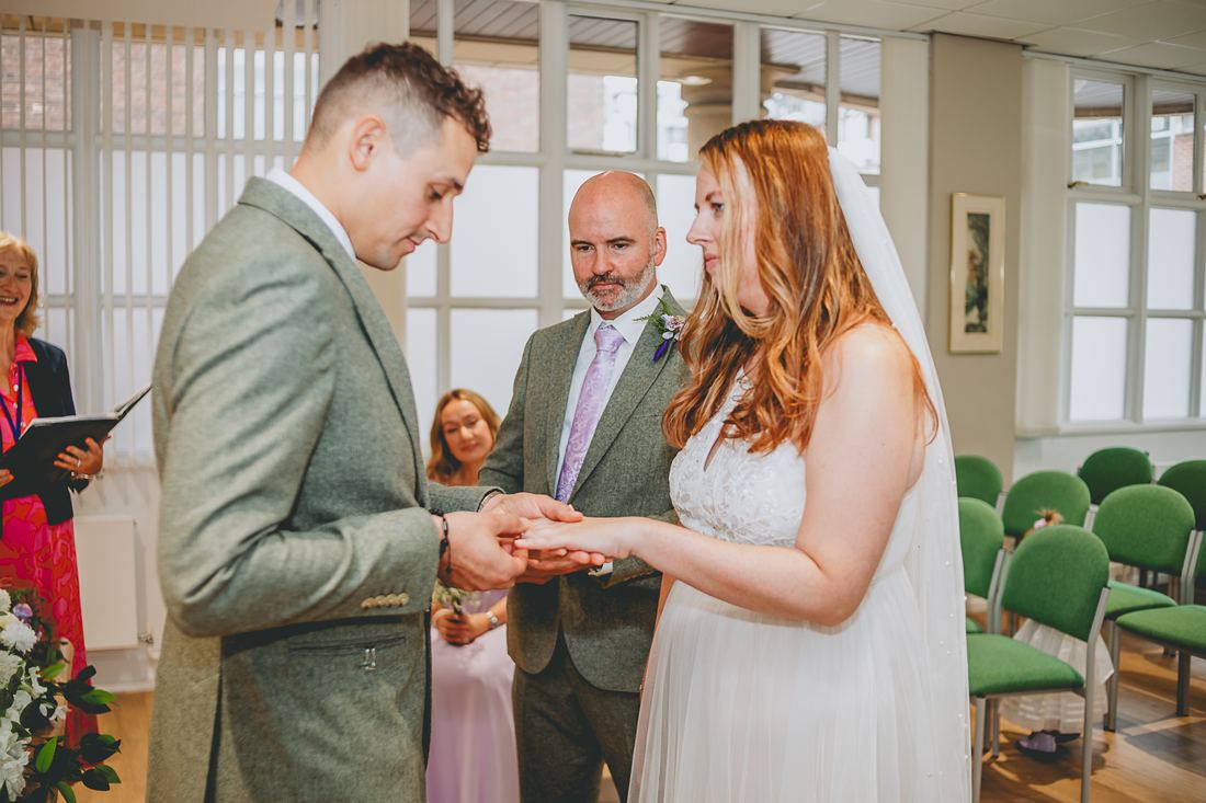 Sam and Jordan's intimate city wedding, Chester