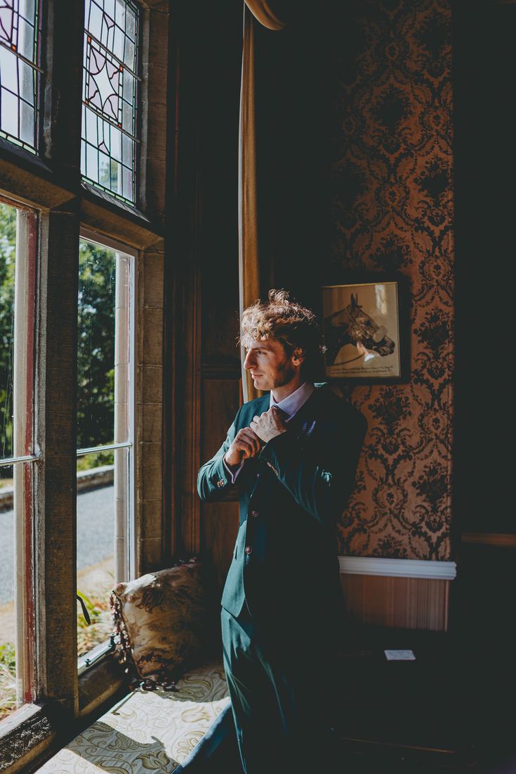 Bridal prep details, Wigfair Hall wedding photography, North Wales