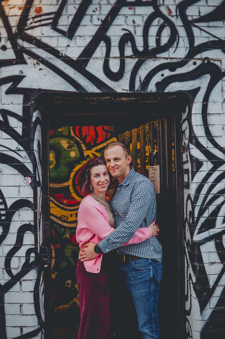 Engagement photos among Liverpool's street murals