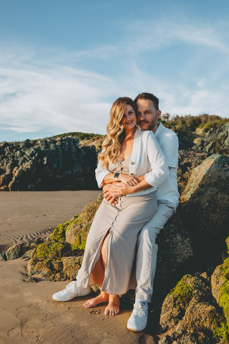Sunset engagement shoot, Llanddwyn Island, North Wales