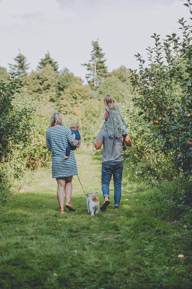 Natural family portrait, North Wales