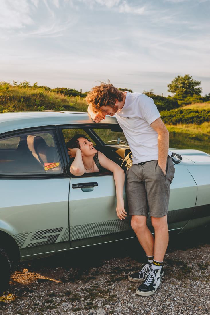 North Wales engagement shoot, Lowri and Adam at Halkyn Mountain