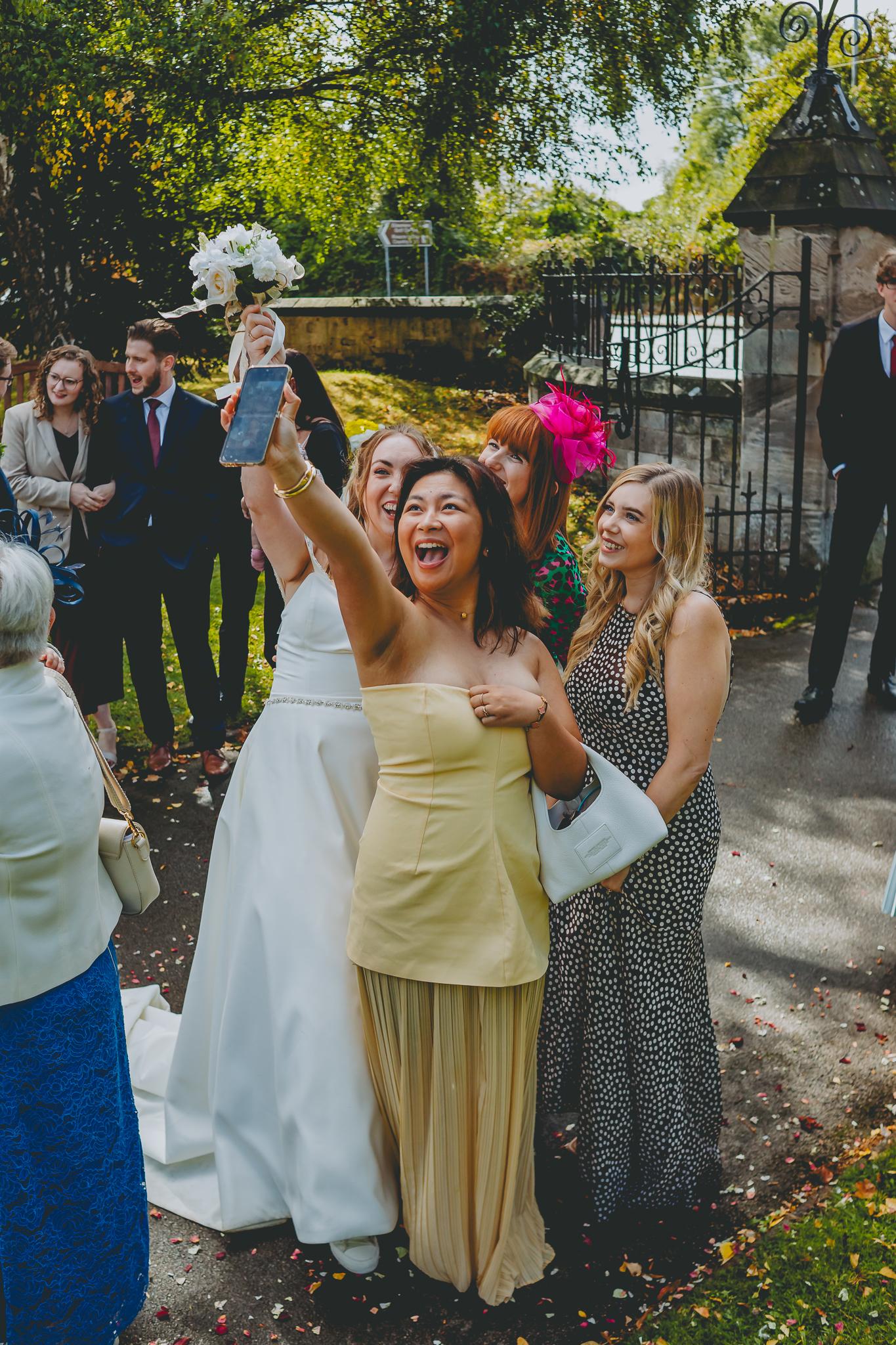 Natural wedding photo, Cheshire