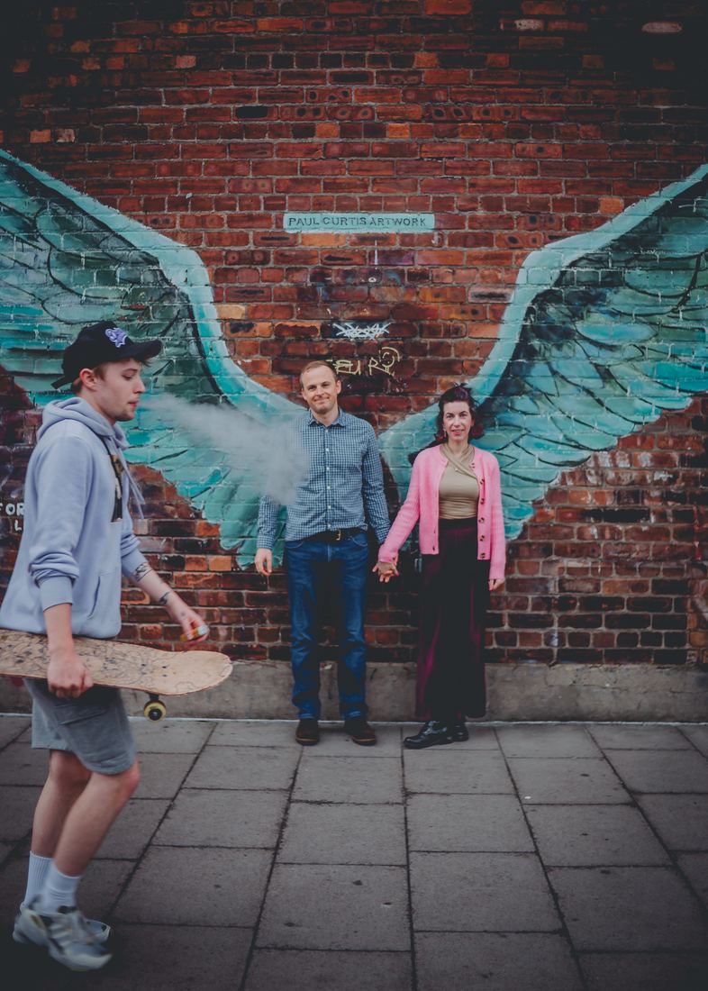 Candid engagement photography, Baltic Triangle, Liverpool