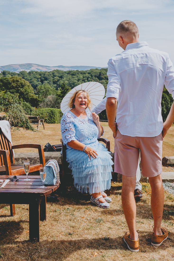 Family group photos, Wigfair Hall wedding photography, North Wales
