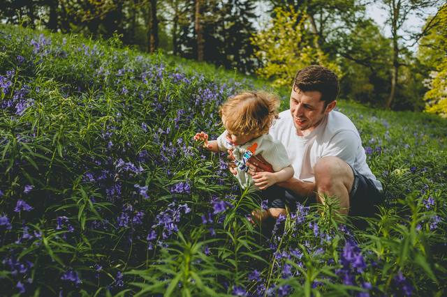 Candid family portrait, North Wales